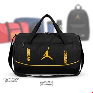 ساک ورزشی جردن مشکی و زرد Jordan